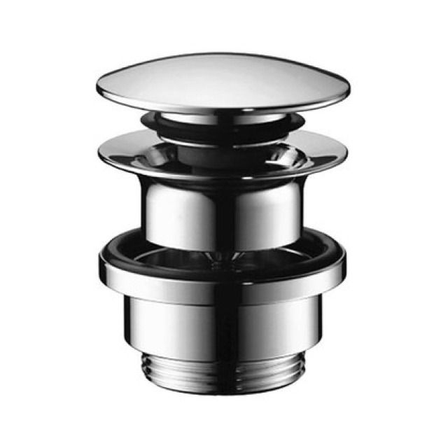 Piletta per lavabo PUSH/OPEN
1 1/4", tappo di comando
Colori: cromato