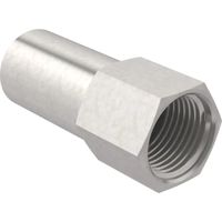 Geberit Mapress Pezzo adattatore acciaio inox con filetto femmina e terminale maschio