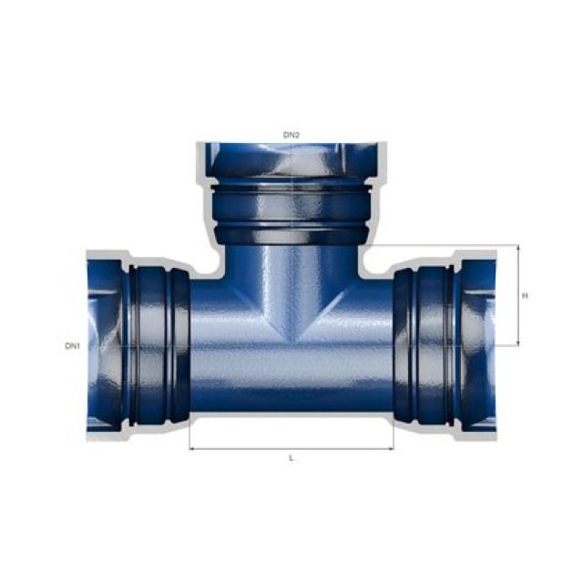 TRM MMB T-STÜCK VRS-T
DN200 - 125     3-MUFFEN