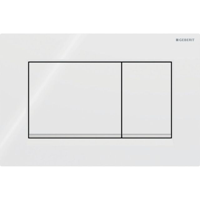 Geb.Sigma20 Plaque de déclenchement
pour rinçage à 2 quantités
angulaire: plaque et touches: blanc
bande design: chromé brillant