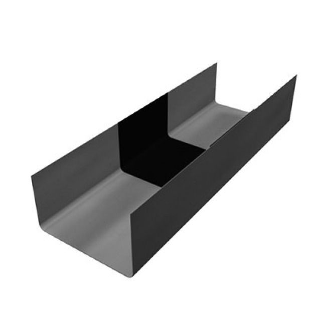 PREFA KASTENRINNEN-DILA 250MM
OHNE WULST U BLENDE ALU BLANK