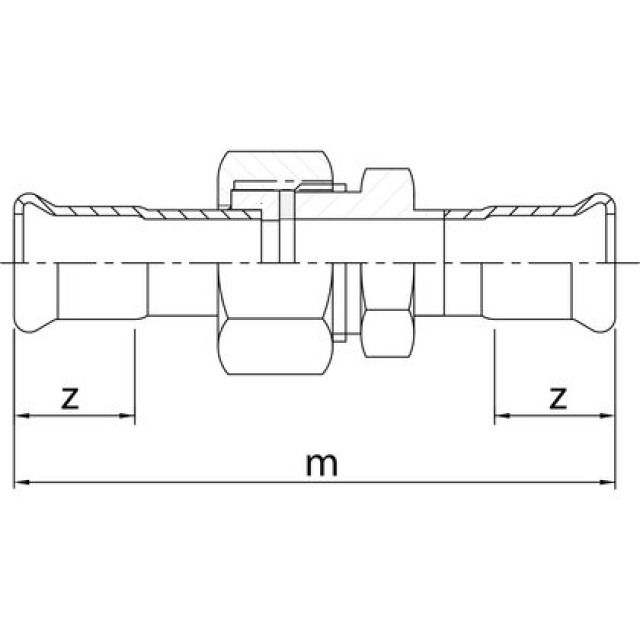PROFITEC PRESSINOX - FIG. 46
RACCORDO DI COLLEGAMENTO
CON MANICOTTI 22 MM
GUARNIZIONE PIATTA