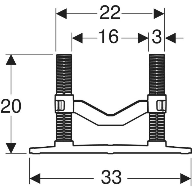 Set di collari Geberit
da incassare nella soletta
