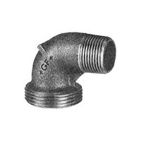 Gomito a vite, 100, nero (ET)