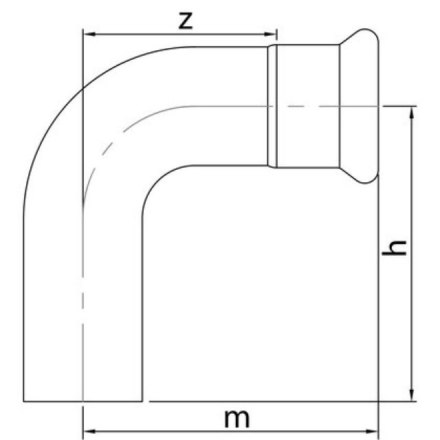 PROFITEC PRESSINOX - FIG. 4
COUDE 90° M/F 108 MM