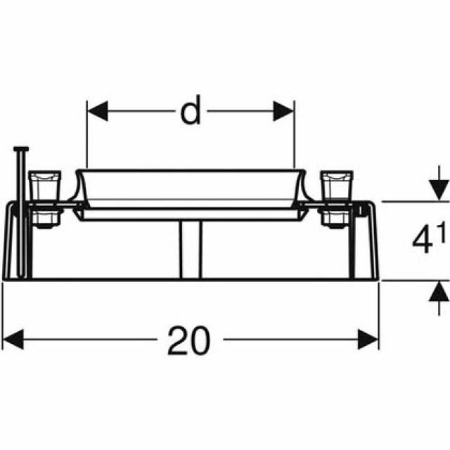 Protection de coffrage Geberit
avec fixation intégrée 110 mm