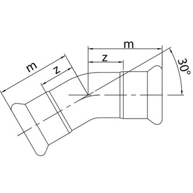 PROFITEC PRESSINOX - FIG. 48
CURVA 30° 88.9 MM