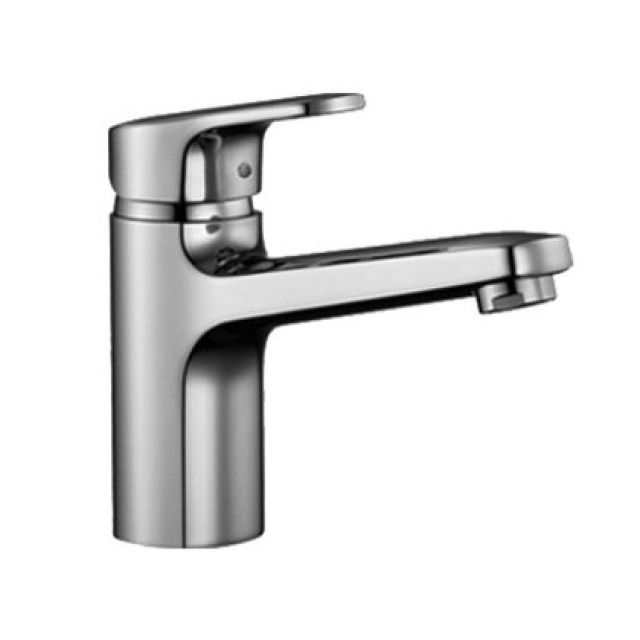 Mélangeur de lavabo CITYPRO
S 140 mm goulot fixe
Ecototal+, eau froide par
position du levier au milieu
vidage excentrique
groupe acoustique I - Coloris: chromeline
