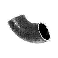 Gomiti per tubo del gas, senza saldatura, 5d, 90 °