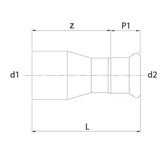 Profitec PressSteel
Press-Reduzierstück, 42-22mm