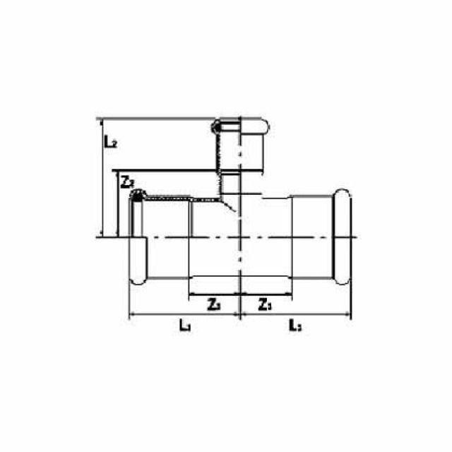PRESS tee ridotto 392088054
88.9 - 54 - 88.9 mm