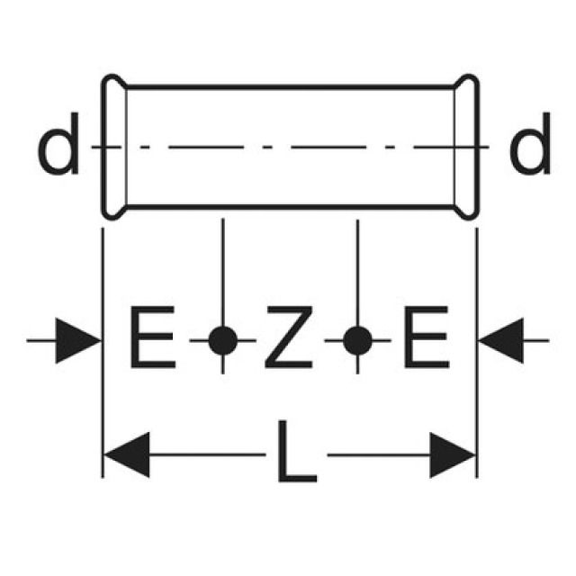 MPF-G manicotto passante
34122                   108 MM