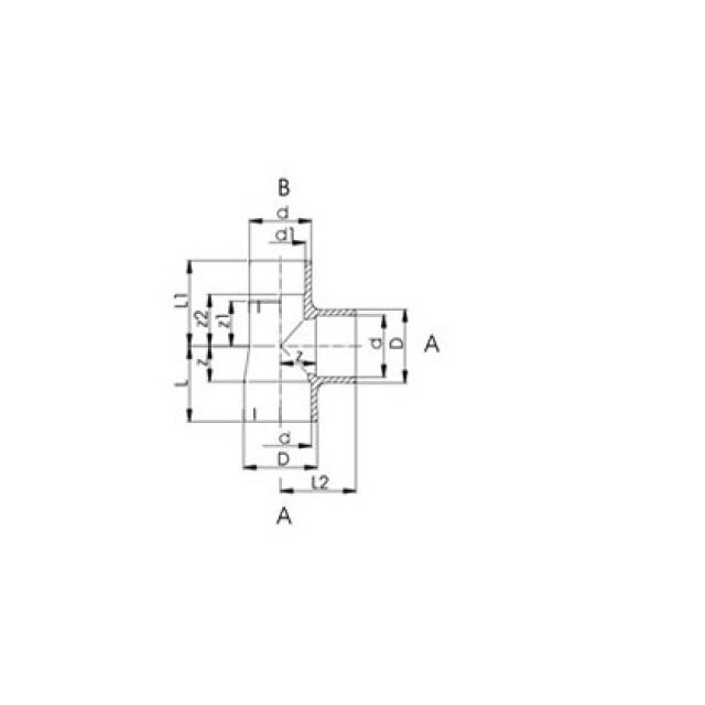 GF PVC tee 90°PRO-FIT
721 200 308
32 - 25 - 16 mm