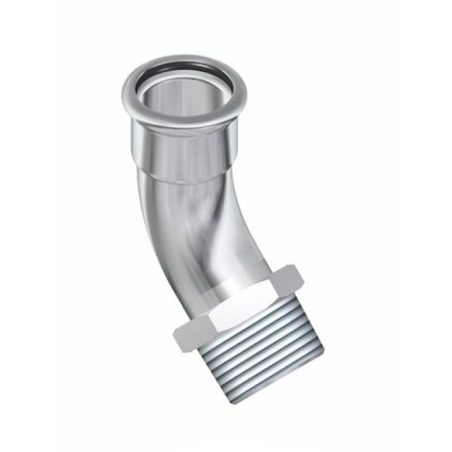 PROFITEC PRESSINOX - FIG. 33
CURVA 45° CON FILETTATURA M
1/2" - 15 MM