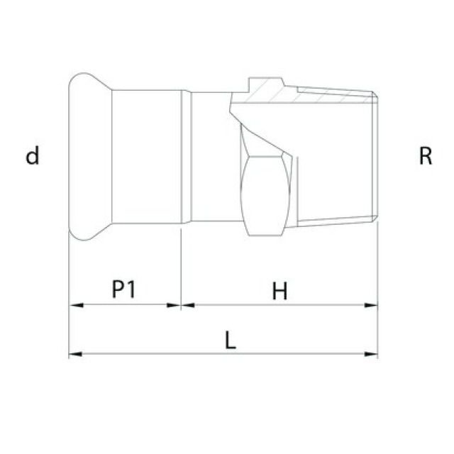 Profitec PressSteel
Press-Übergang AG, 1/2"-15mm