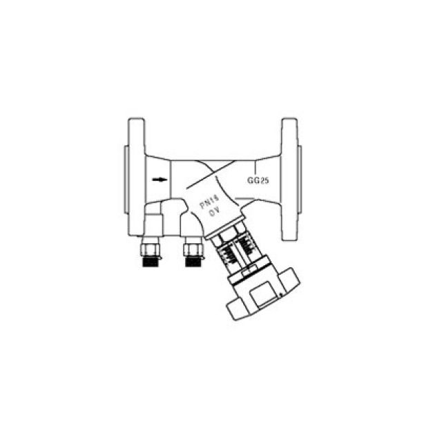 STRANGREGULIERVENTIL OVENTROP
HYDROCONTROL VFC   DN 25