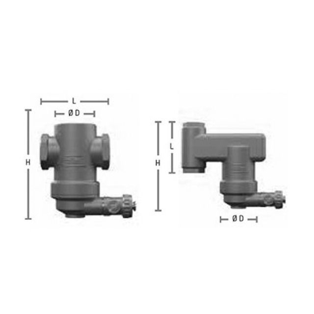 REFLEX SCHLAMMABSCHEIDER
EXDIRT DM 2"IG HORIZONTAL
MIT MAGNETEINSATZ
10 BAR / 110°C
9256050