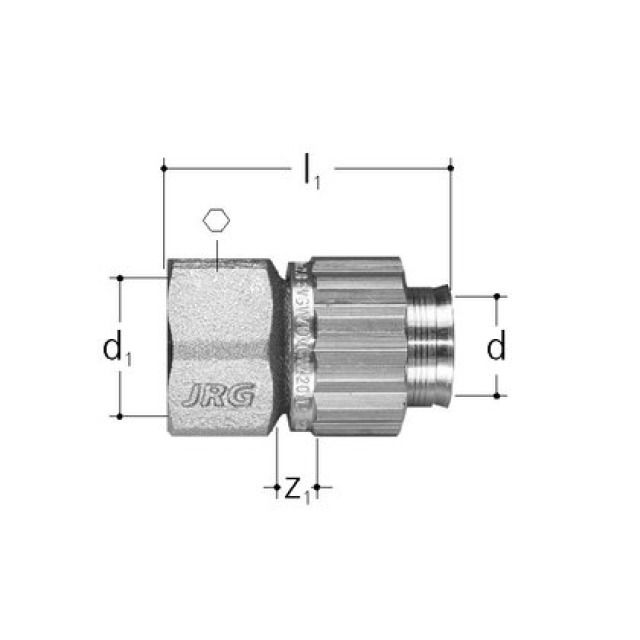 SANIPEX coll. con filetto fem.
5484.919    3/4" - 25 mm