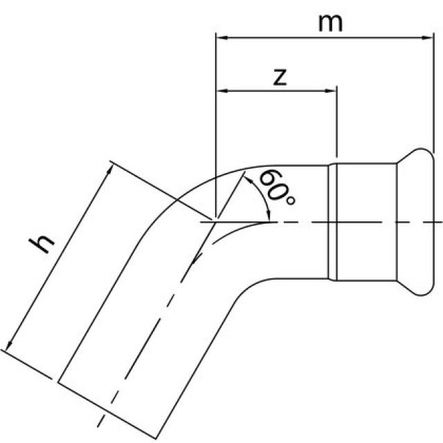 PROFITEC PRESSINOX - FIG. 77
CURVA 60° M/F 42 MM