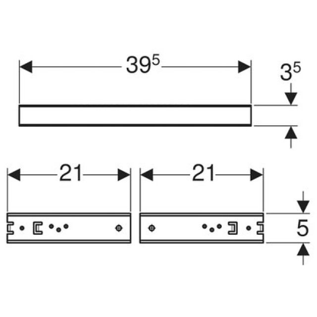 DUOFIX-BEF. FUER WASCHTISCH
111.868 MIT BEFESTIGUNGSABST.
38-58 CM