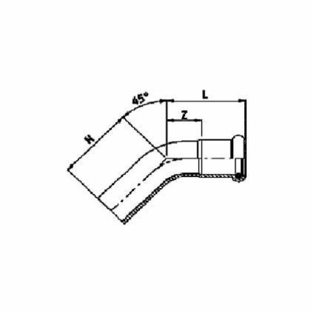 PRESS-EINSTECKBOGEN 45°
381076451              76.1 MM