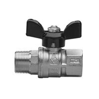 Valvola a sfera con farfalla in alluminio  M/F