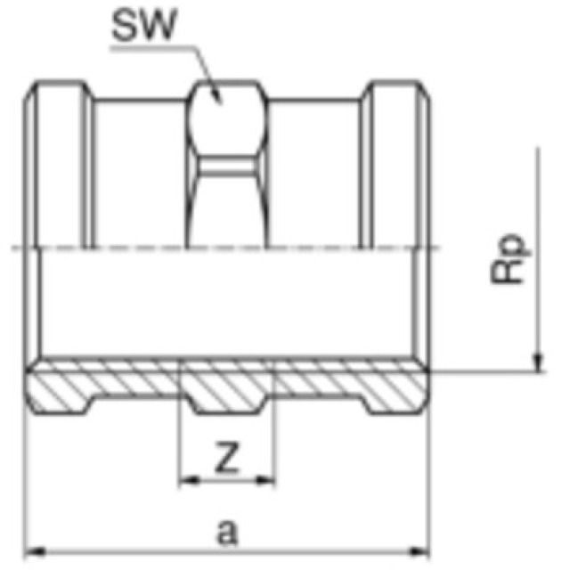 MANCHON 8270 1 1/2"
EN BRONZE AU SILICIUM