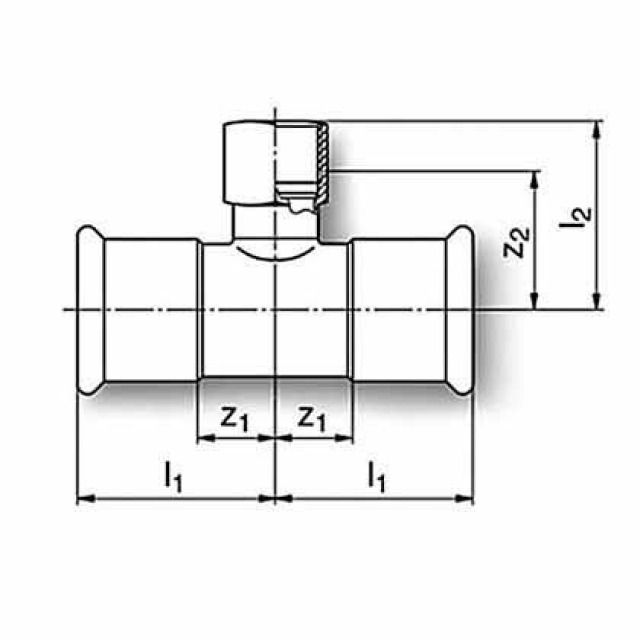 TE MIXTE ACIER-ZINGUE 42 X 1/2 X 42
STEELPRESS ART. 389.102.042