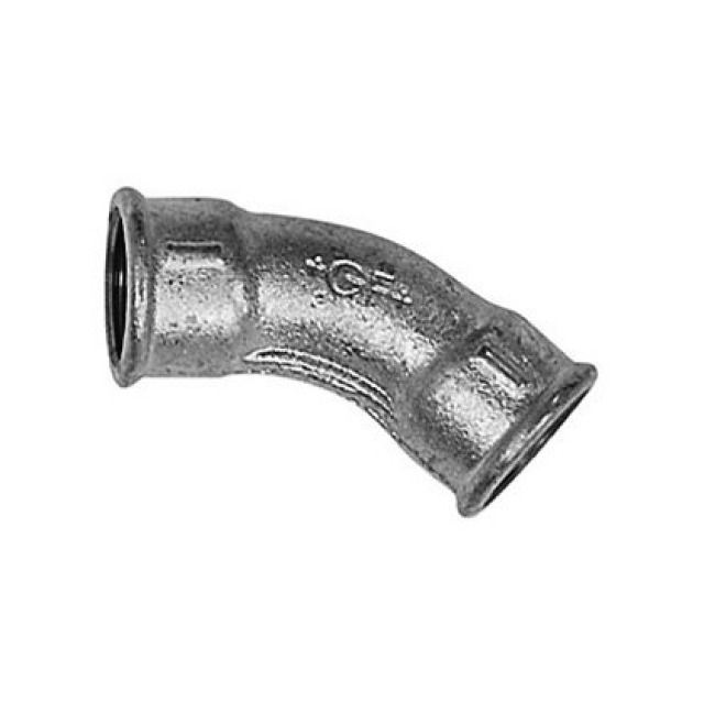 curva lunga / FF 45°
ZINC 41     1 1/2"