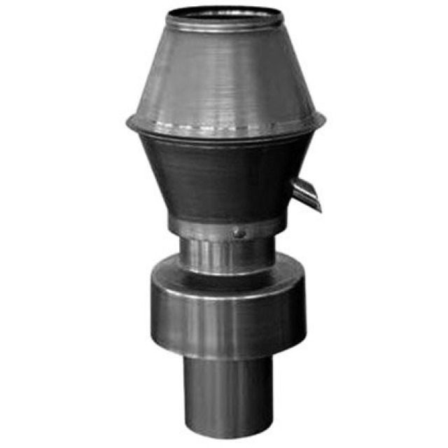 ABLUFT-REGENHUT AT       TI-ZK
MIT  ZARGE        100 / 250 MM