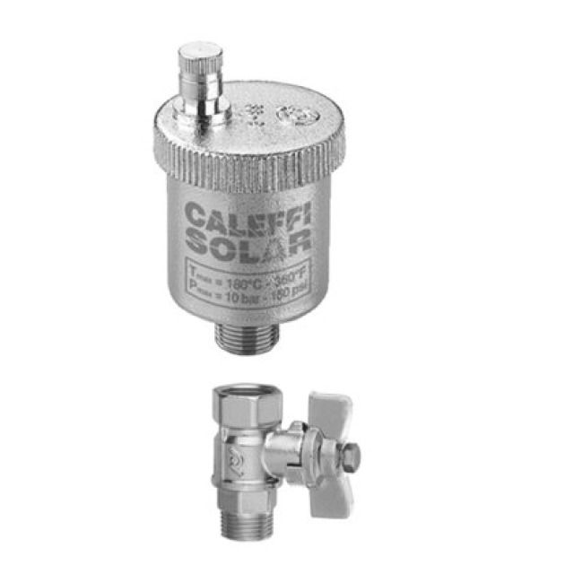 SCHNELLENTLUEFTER AUTOMATISCH
SOLAR MIT ABSPERRHAHN R3/8" PN10
ABBLASEDRUCK 2.5 BAR