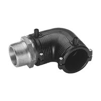 ELGEF Plus, Gomito di transizione 90° PE/ottone (CW617N) filettato maschio