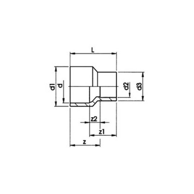GF PVC-U REDUKTION  PRO-FIT
721 910 914   25/32 - 20/25 MM