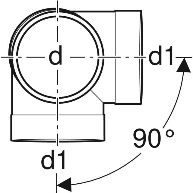 Braga con curva 88.5° Silent-db20
308.089 d=90mm, d1=90mm