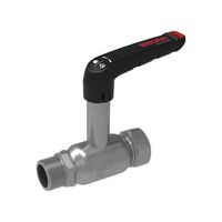 BROEN BALLOFIX Full Flow Kugelhahn Innengewinde × Aussengewinde Edelstahl – lange Spindel