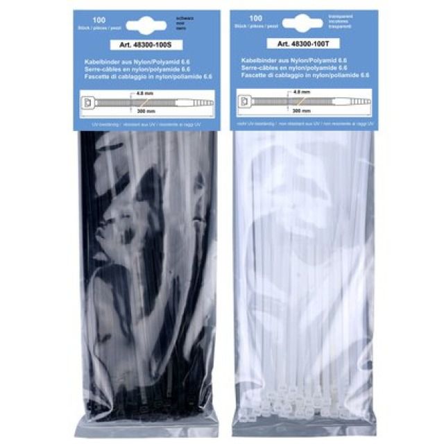 Fascetta trasparente
150 x 3.6 MM   PKT. A 100 STK