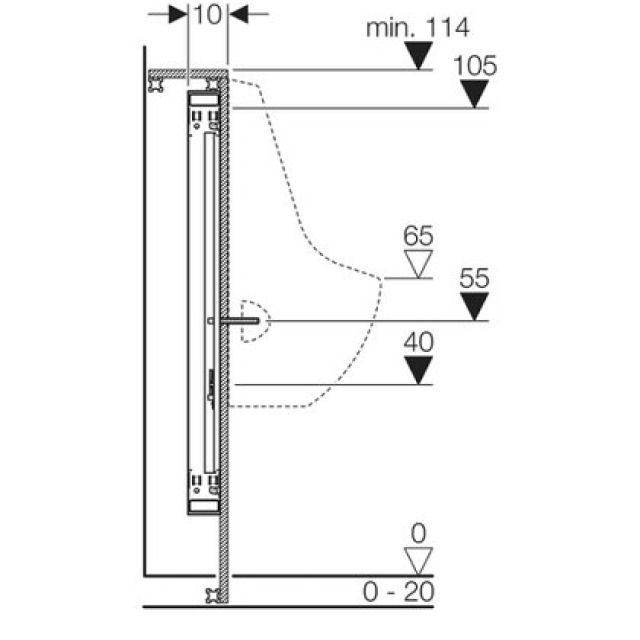 GIS elemento per orinatoio
com.risciacquo visib. 461.654
standard 1/2" tipo 140"