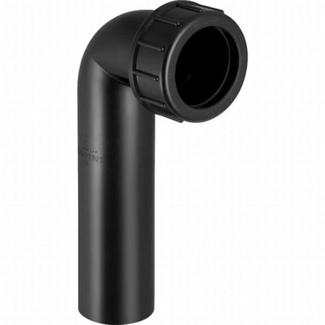 GEBERIT GEWINDEBOGEN KOMPL.
152.228   SCHWARZ  90° 56/63 MM