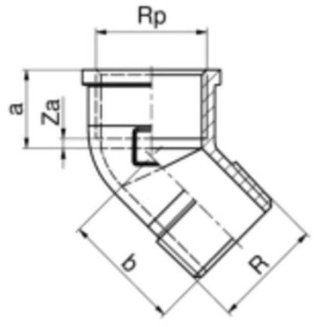 COUDE 45° 8121 3/8"
EN BRONZE AU SILICIUM