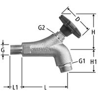Nussbaum, Rubinetto da giardino, 41130