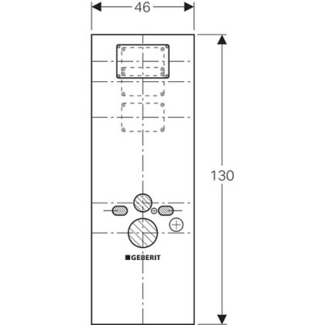 DUOFIX pannello per elemento
WC Sospeso UP200/320 111.855