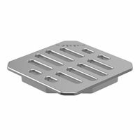Grille fentes Geberit pour évacuations de sol Varino 13 x 13 cm, carrossable