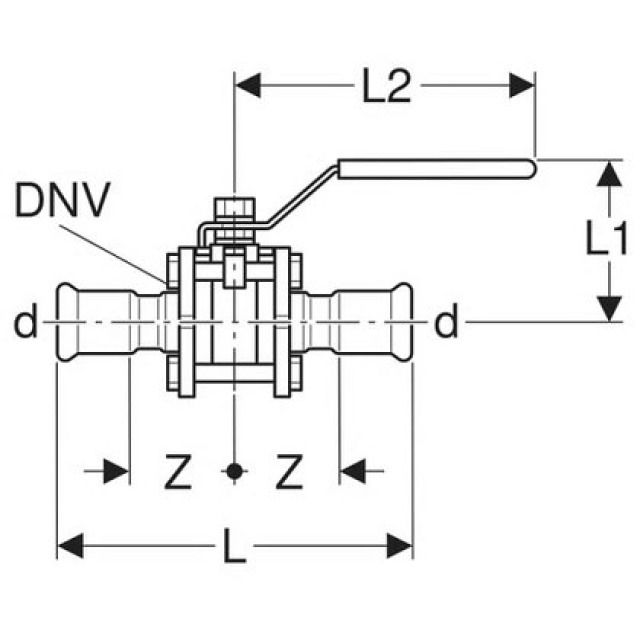 MAPRESS KUGELHAHN NPW 1.4401
92106 GEFLANSCHT   54 MM