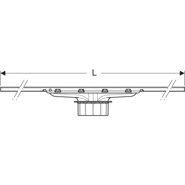 Canale da doccia CLEANLINE30
lunghezza 30-90 cm
larghezza 4,3 cm
acciaio inossidab. spazzolato
acciaio inossidabile lucida