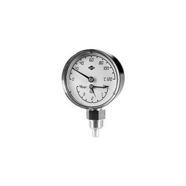 MANO-THERMOMETER ANSCHL. HINT.
M.TAUCHH. 1/2" 0-4BAR  0-120°C
