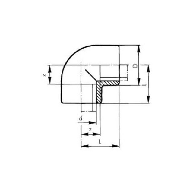 GF INSTAFLEX WINKEL 90°
5005 D=  75 MM 761066607