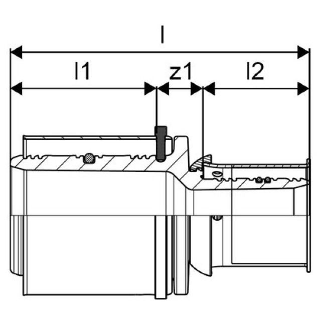 GF Uponor S-Press
Intermedio ridotto PPSU 50-32