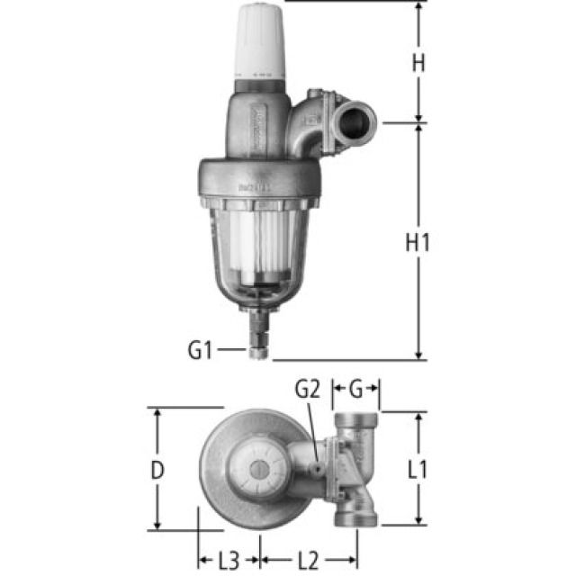 rid. pressione filt. fi. PN 16
senza raccordi 12075.36
25 mm