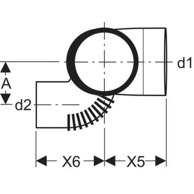GEBERIT SILENT braga 180°
doppia sp.destra 88.5° 310.171
d 110 - 110
