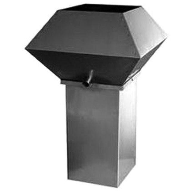 ABLUFT-REGENHUT AE          CU
OHNE ZARGE  200 / 200 / 500 MM